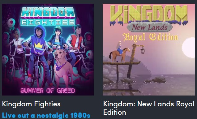 Il primo livello contiene questi 2 giochi (fonte: Humble Bundle)