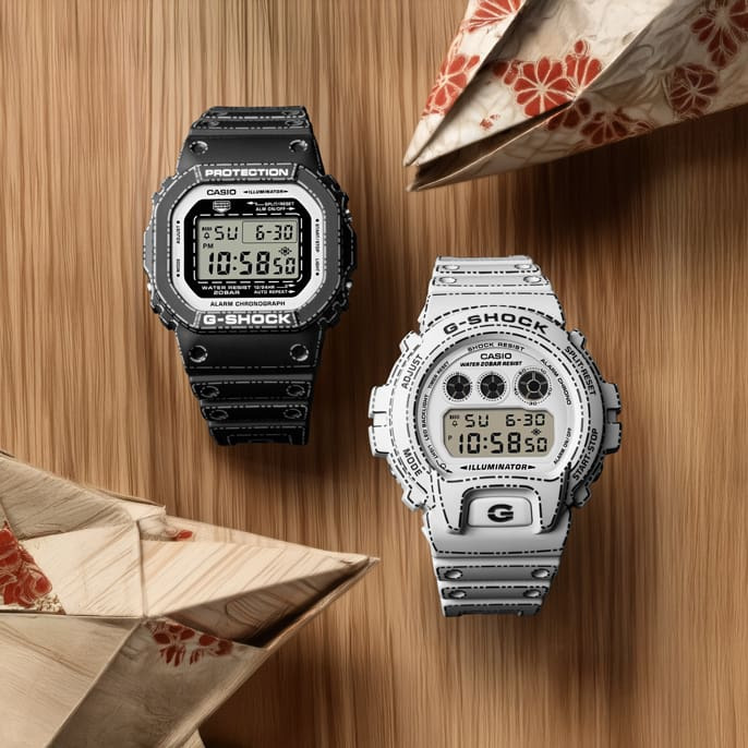 Casio G-Shock DW-5600RGM-1 (a sinistra) e DW-6900RGM-5 (a destra).