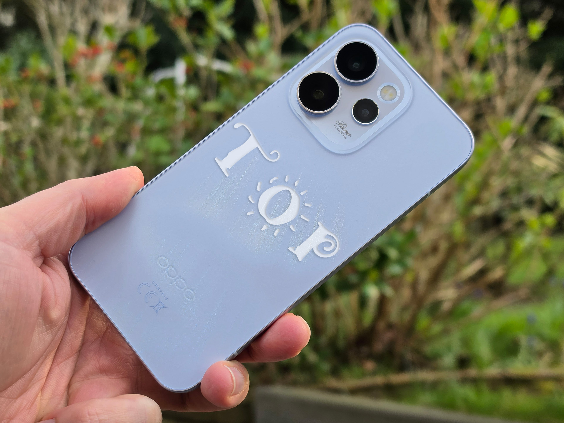 Custodia Topme In Silicone Trasparente Per OPPO Reno15 F/FS 5G | Blu Viola, Morbida TPU Antiurto E Antigraffio