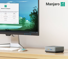 Il DeskMini UM700 con Manjaro Linux dovrebbe essere spedito a febbraio. (Fonte: MINISFORUM)