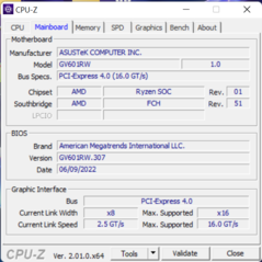 Scheda madre CPU-Z