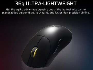 Dichiarazioni di peso del mouse da gioco Corsair Sabre V2 Pro Ultralight. (Fonte: Corsair)