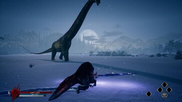 Nella foto: uno screenshot del gameplay di Dinoblade.