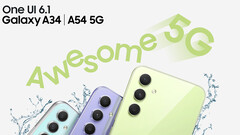 Galaxy A34 e Galaxy A54 ricevono l&#039;aggiornamento One UI 6.1, ma senza le funzioni AI (Fonte immagine: Samsung [Modificato])