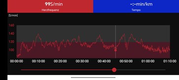 Misurazione della frequenza cardiaca con la fascia toracica Polar H10