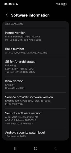 Samsung Galaxy A17 software 5G