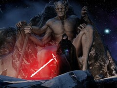 Immagine della mod Spade laser (Magicka Sabers). (Fonte immagine: SkyrimRenKylo - Nexus Mods)