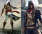 Edward Kenway di Assassin's Creed Black Flag e Arno Dorian di Assassin's Creed Unity mostrati fianco a fianco.