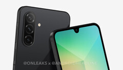 Il Galaxy A26 ha un design familiare. (Fonte: Android Headlines & @OnLeaks)