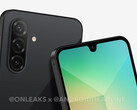 Il Galaxy A26 ha un design familiare. (Fonte: Android Headlines &amp; @OnLeaks)
