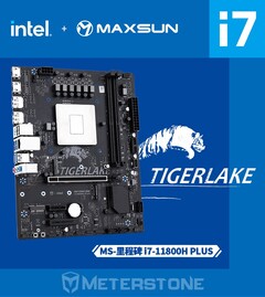 Il Maxsun HM570 dispone di un Tiger Lake Core i7-11800H saldato (fonte immagine: @momomo_us)