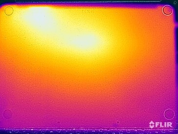 Test di sollecitazione delle temperature superficiali (in basso)