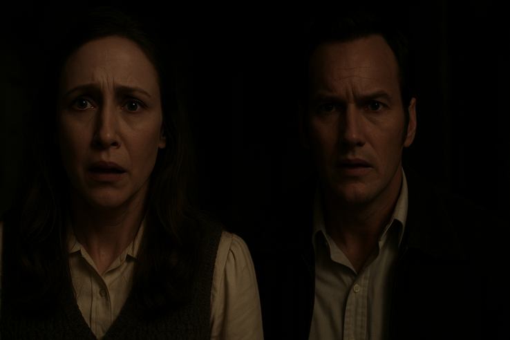 Vera Farmiga e Patrick Wilson in The Conjuring: Ultimi riti (Fonte: Polygon)