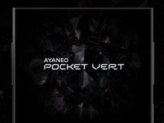 Il Pocket Vert sarà dotato di uno schermo LCD da 3,5 pollici. Nella foto: un teaser del palmare da gioco. (Fonte immagine: Ayaneo - modificato)