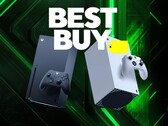 Banner di Best Buy con console Xbox in evidenza