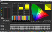 CalMAN: Precisione Colore – Profilo colore normale, spazio colore target sRGB