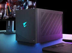 Gigabyte inserisce una scheda grafica desktop GeForce RTX 5090 in un alloggiamento eGPU con Thunderbolt 5 (Fonte immagine: Gigabyte)