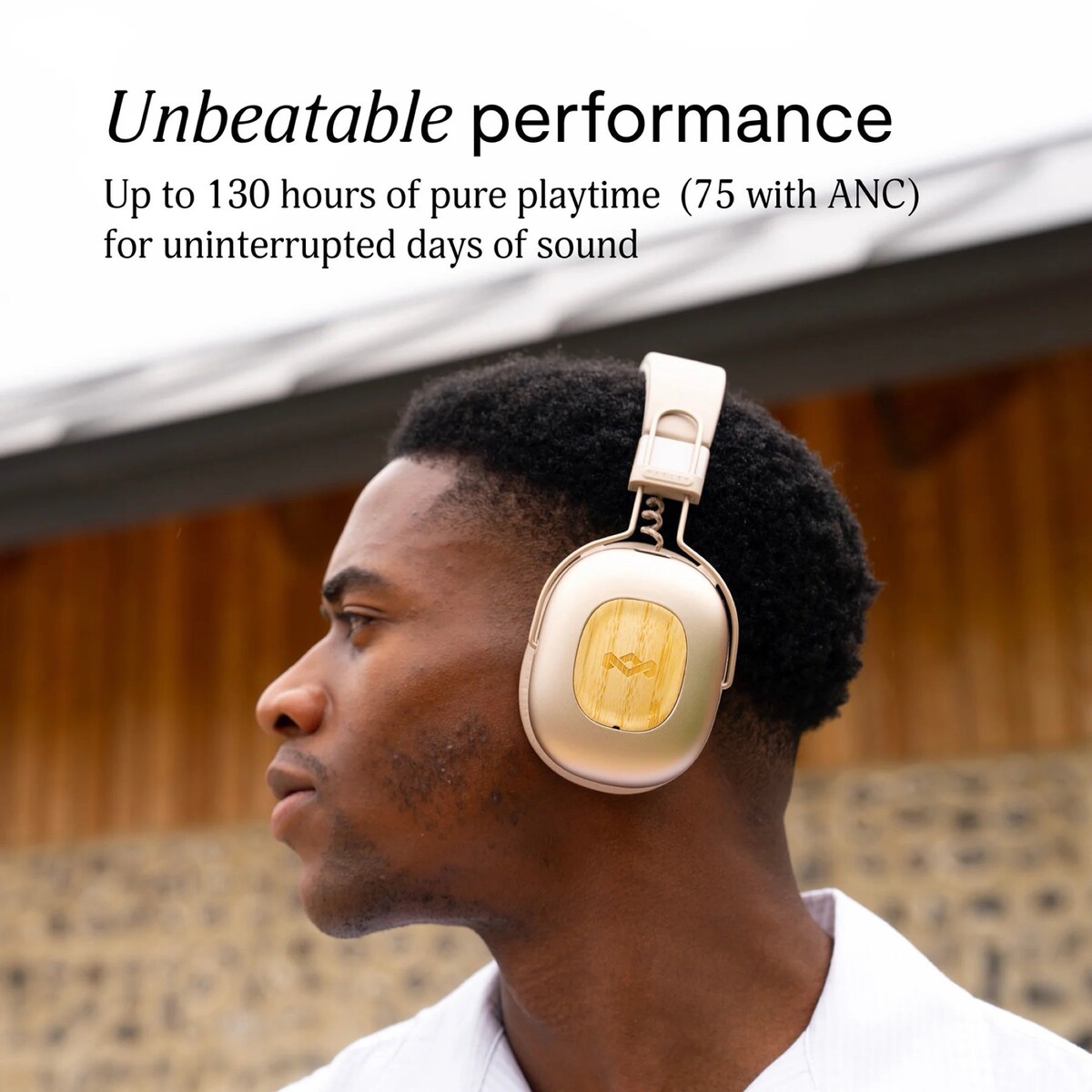 House Of Marley Positive Vibration 2 – Cuffie Wireless Over-Ear Con Bluetooth 4.2, 12h Batteria, Driver 40mm
