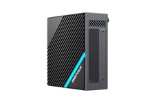 Il MINISFORUM B550 può essere usato come un mini-PC o un PC desktop ibrido. (Fonte: MINISFORUM)