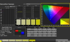 CalMAN: Saturazione del colore (calibrata)