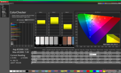 ColorChecker (rispetto a P3)