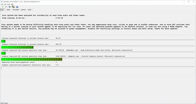 Latenza massima dopo dieci secondi di Prime95