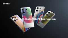Infinix dimostra la tecnologia E-Color Shift. (Fonte: Infinix)