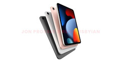 Un rendering dell'iPad Mini 6. (Fonte: FrontPageTech)