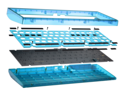 CannonKeys Photon Teal vista esplosa di costruzione