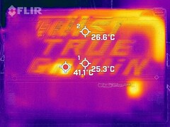 Sviluppo di calore durante il funzionamento a vuoto (in basso)