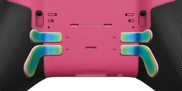 La piastra posteriore rosa e le palette posteriori