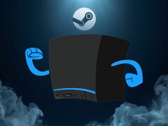 La Steam Machine mostrata mentre attraversa una nuvola di fumo