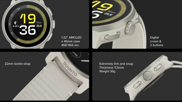 Il Sunnto Run è uno smartwatch sottile e leggero. (Fonte: Suunto)