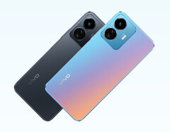 Vivo ha creato l&#039;Y77 5G nelle opzioni di colore Glowing Galaxy e Starlight Black. (Fonte: Vivo)