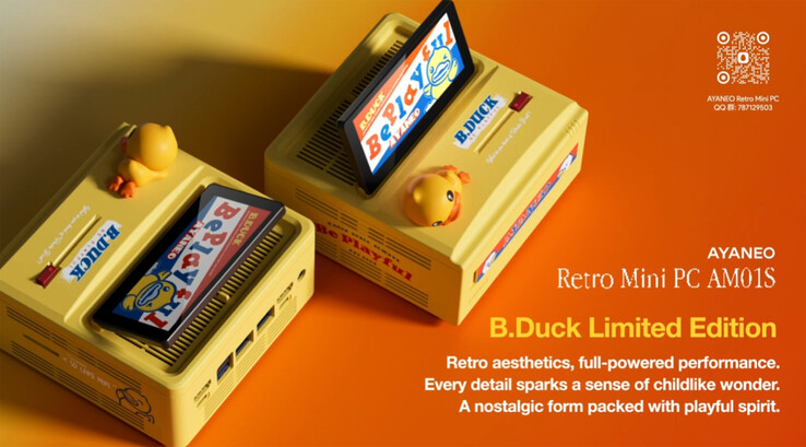 L'Ayaneo AM01S sarà disponibile anche in un'opzione di colore B.Duck Limited Edition. (Fonte: Ayaneo)