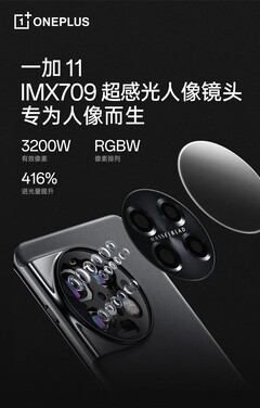 OnePlus presenta in dettaglio le fotocamere posteriori dell'11. (Fonte: OnePlus via Weibo)