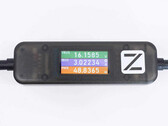 Il cavo USB-C ChargerLAB Power-Z AK001 Charging Test ha un display a colori integrato. (Fonte: ChargerLAB)