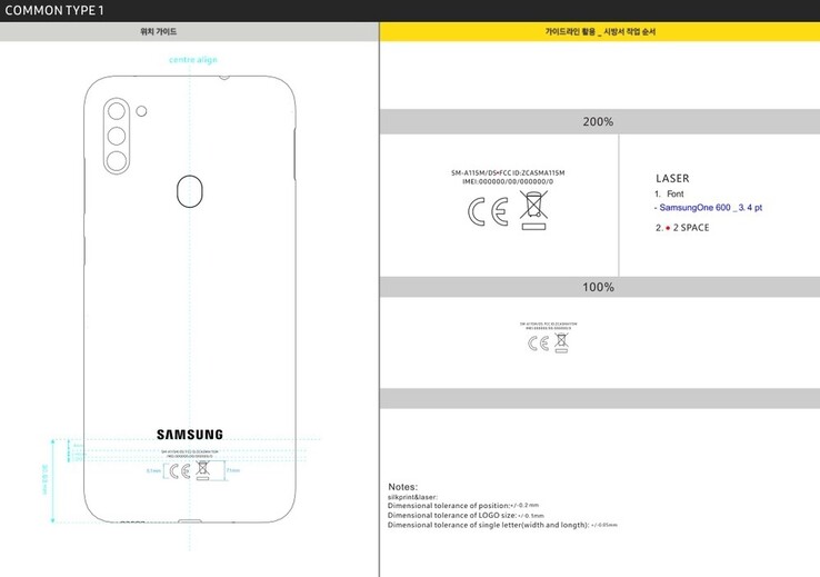 Primi dettagli del Galaxy A11