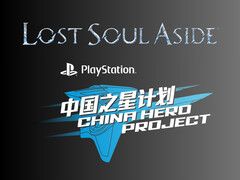 Vengono mostrati i loghi Lost Soul Aside e PlayStation China Hero Project (Fonte immagine: Sony PlayStation YouTube con modifiche)