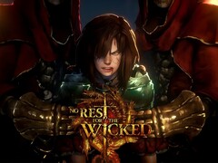 Viene mostrato lo striscione No Rest for the Wicked (Fonte: Sony PlayStation YouTube con modifiche)