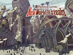 Immagine ufficiale del gioco Professor Layton e il Nuovo Mondo di Steam. (Fonte: Nintendo)