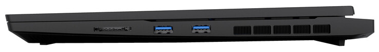 Lato destro: Lettore di schede SD, 2x USB 3.2 Gen 1 (USB-A)