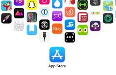 Logo dell’App Store con le icone delle app più popolari. Apple deve ora difendere le proprie commissioni relative ai pagamenti effettuati al di fuori dello store.