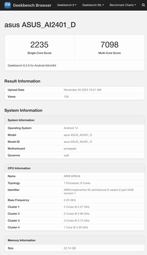 (Fonte: Geekbench)