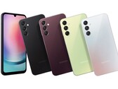 Samsung venderà il Galaxy A24 in quattro colori, ma non necessariamente in tutti i mercati. (Fonte: Samsung)