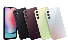 Samsung venderà il Galaxy A24 in quattro colori, ma non necessariamente in tutti i mercati. (Fonte: Samsung)