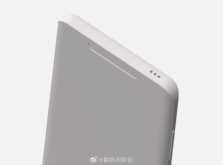 Il "Mate 60 RS" in forma di rendering. (Fonte: Digital Chat Station via Weibo)