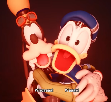 Donald e Goofy appaiono alla fine del trailer.