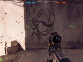 Uno schizzo in gioco di Vegeta di Dragon ball Z in Battlefield 6 (fonte: Reddit)
