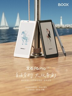 Il Boox P6 Pro sarà disponibile in due versioni. (Fonte: Boox)